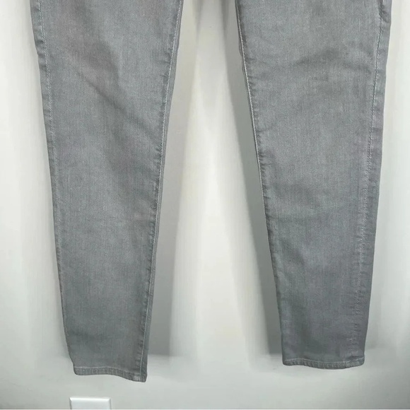 AG Adriano Goldschmied Gray Denim Stevie Ankle Zip Slim Straight Leg Jeans 27R - Picture 6 of 15